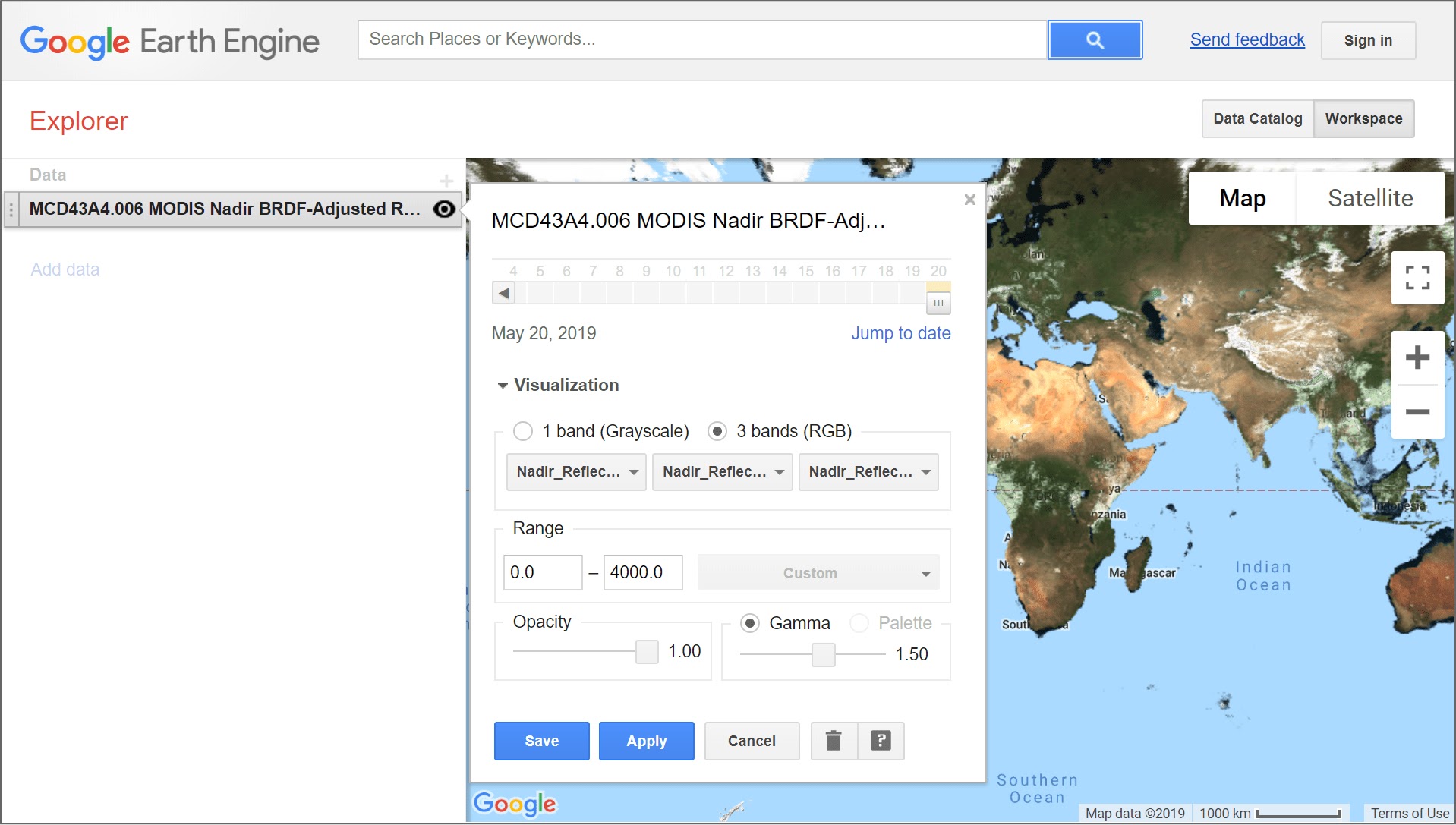 google earth engine explorer practice
